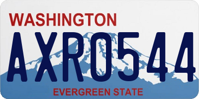 WA license plate AXR0544