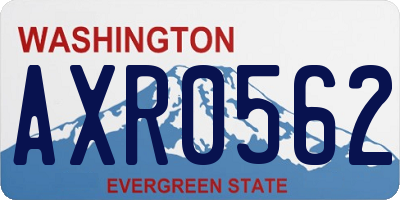 WA license plate AXR0562