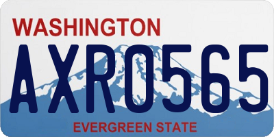 WA license plate AXR0565