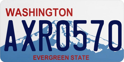 WA license plate AXR0570