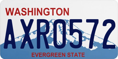 WA license plate AXR0572