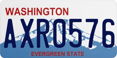 WA license plate AXR0576