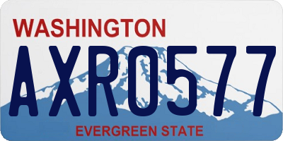 WA license plate AXR0577