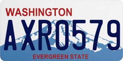 WA license plate AXR0579