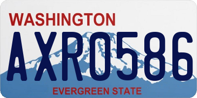 WA license plate AXR0586