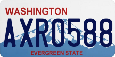 WA license plate AXR0588