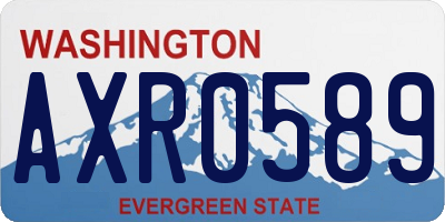 WA license plate AXR0589