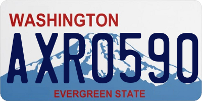 WA license plate AXR0590