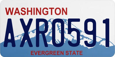 WA license plate AXR0591