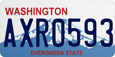 WA license plate AXR0593