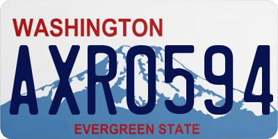 WA license plate AXR0594
