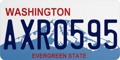 WA license plate AXR0595