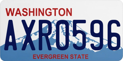 WA license plate AXR0596