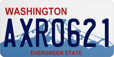 WA license plate AXR0621
