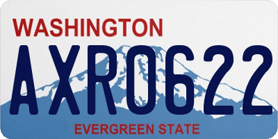 WA license plate AXR0622
