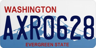 WA license plate AXR0628