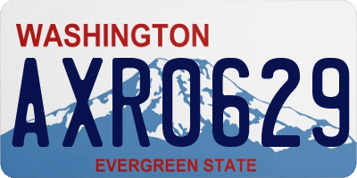 WA license plate AXR0629