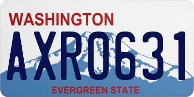 WA license plate AXR0631