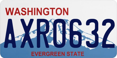 WA license plate AXR0632