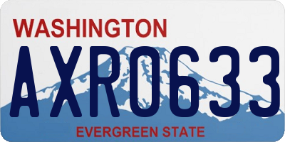 WA license plate AXR0633