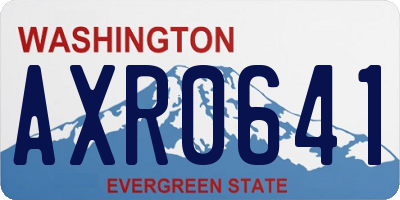 WA license plate AXR0641