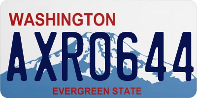 WA license plate AXR0644