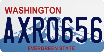 WA license plate AXR0656