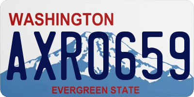 WA license plate AXR0659