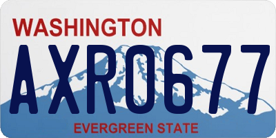WA license plate AXR0677
