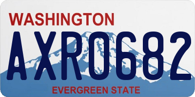 WA license plate AXR0682