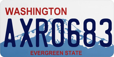 WA license plate AXR0683