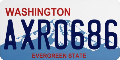 WA license plate AXR0686