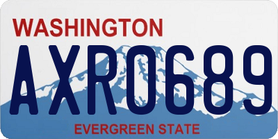 WA license plate AXR0689
