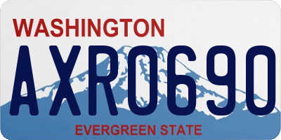 WA license plate AXR0690