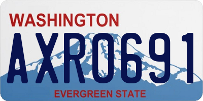 WA license plate AXR0691