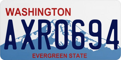 WA license plate AXR0694