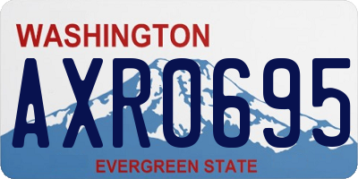 WA license plate AXR0695