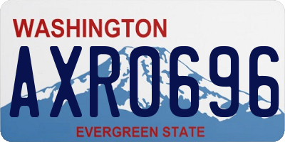 WA license plate AXR0696