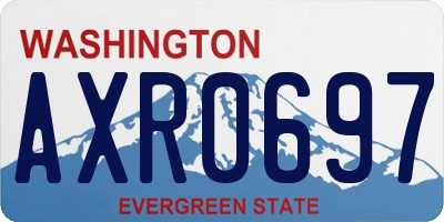 WA license plate AXR0697