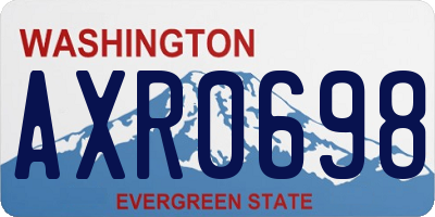 WA license plate AXR0698