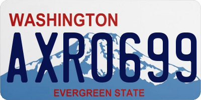 WA license plate AXR0699
