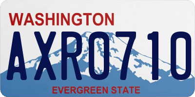 WA license plate AXR0710