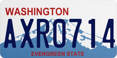 WA license plate AXR0714