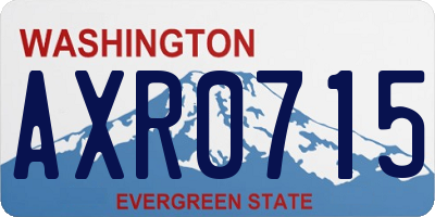 WA license plate AXR0715