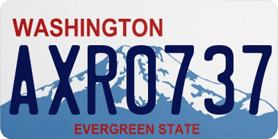 WA license plate AXR0737