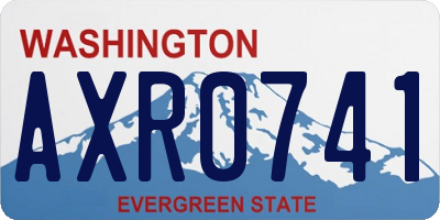 WA license plate AXR0741