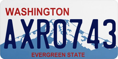 WA license plate AXR0743