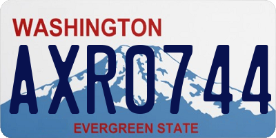 WA license plate AXR0744