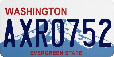 WA license plate AXR0752