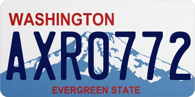 WA license plate AXR0772